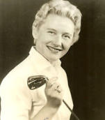 Ruth Jessen holding golf club